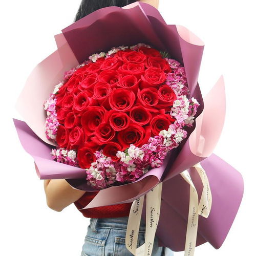 99朵红玫瑰花束生日鲜花速递同城南京合肥西安成都上海全国送花店