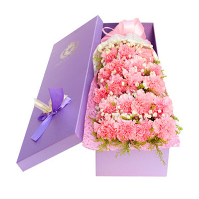 5.12母亲节11支玫瑰康乃馨百合鲜花速递广州深圳同城送花妈妈长辈